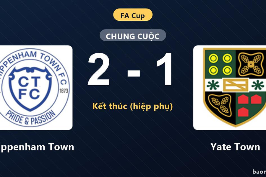 Vượt qua Yate Town, Chippenham Town giành chiến thắng tại vòng loại FA Cup