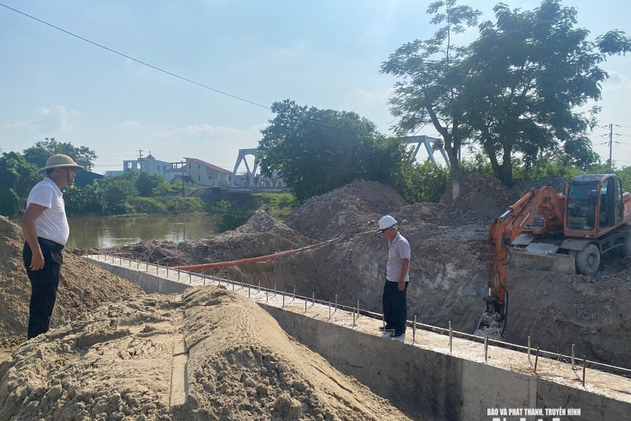 Nghệ An đẩy nhanh tiến độ các dự án chống ngập úng