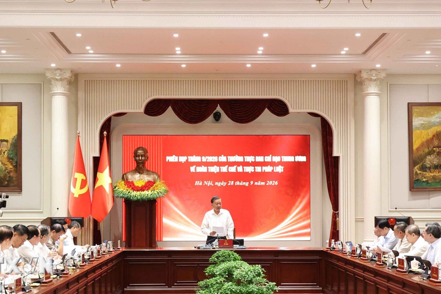 Tổng Bí thư, Chủ tịch nước Tô Lâm: Sớm khắc phục căn bản tình trạng thực thi pháp luật được xem là khâu yếu