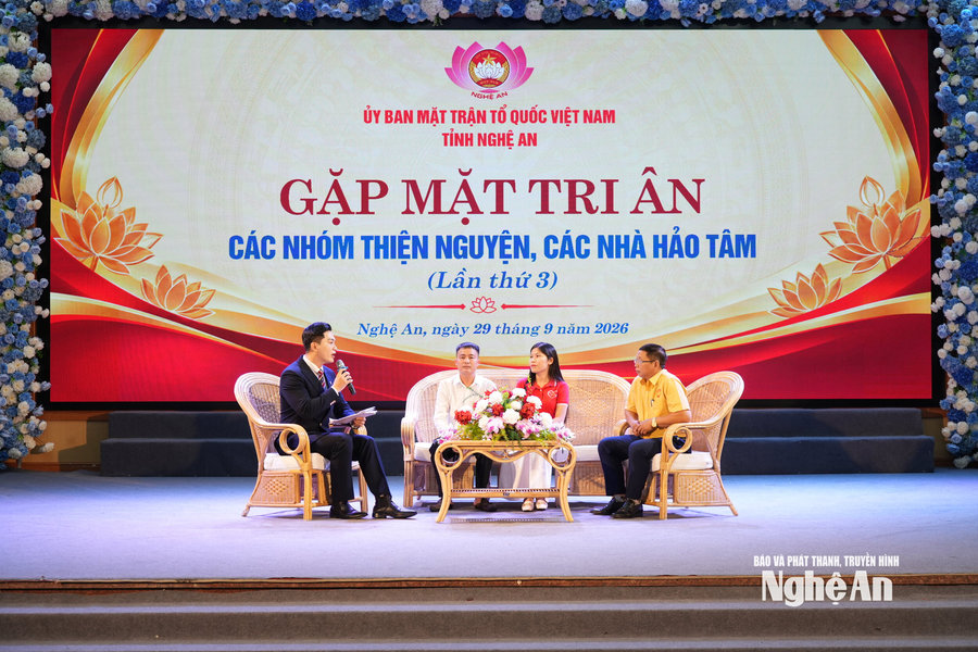 Nghệ An: Gặp mặt, tri ân các nhóm thiện nguyện, nhà hảo tâm