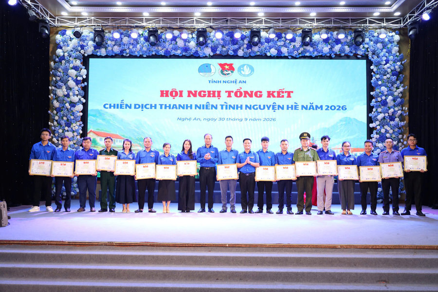 Nghệ An: Hoàn thành và vượt mức 9/9 chỉ tiêu trọng tâm chiến dịch thanh niên tình nguyện Hè 2026