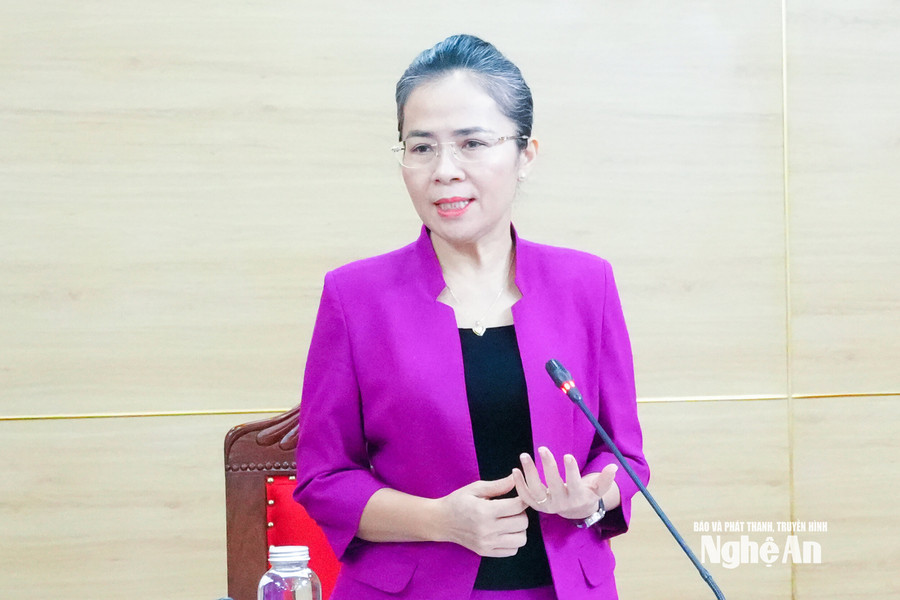 Đồng chí Võ Thị Minh Sinh yêu cầu tiếp tục đổi mới, nâng cao công tác tuyên truyền, vận động, tạo đồng thuận xã hội