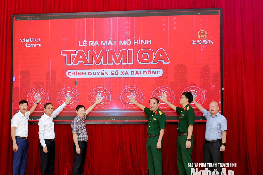 Xã Đại Đồng ra mắt mô hình Chính quyền số Tammi OA