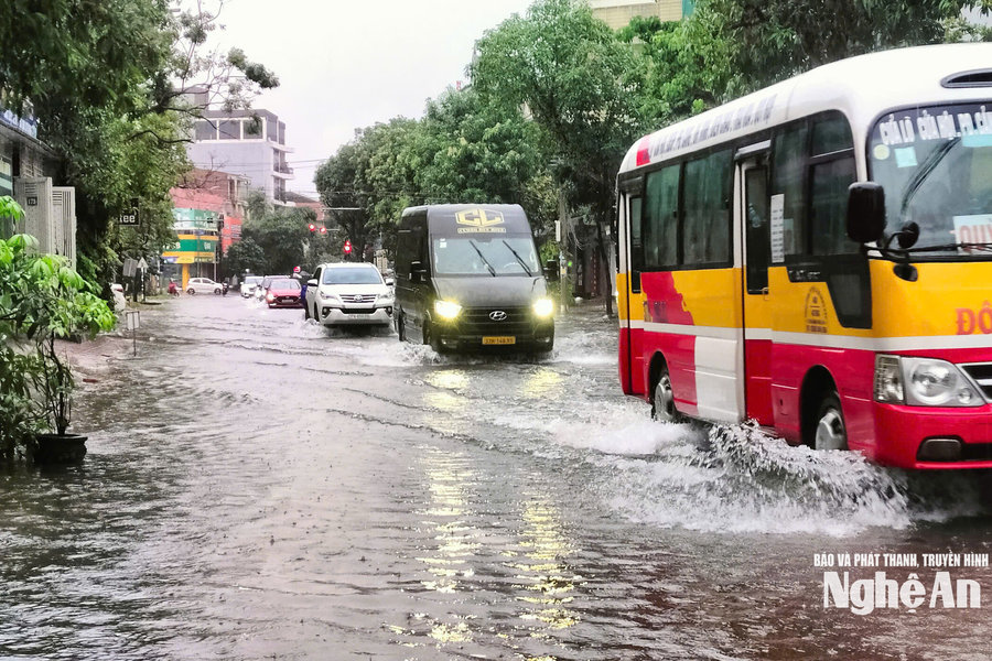 Đô thị Vinh chủ động tiêu thoát nước, hạn chế ngập úng cục bộ