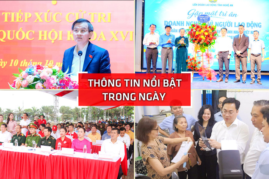 Nghệ An: Thông tin nổi bật ngày 10/10