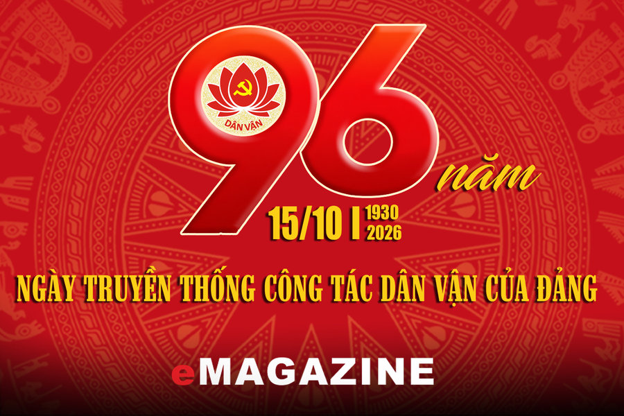Kỷ niệm 96 năm ngày truyền thống công tác dân vận của Đảng (15/10/1930 - 15/10/2026): Phát huy truyền thống, triển khai hiệu quả nhiệm vụ trong mô hình mới