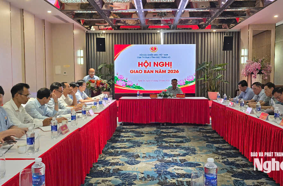 Hội Cựu chiến binh Việt Nam 5 tỉnh Bắc Trung bộ giao ban năm 2026