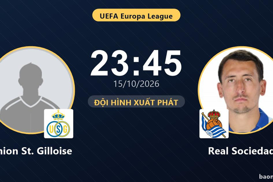 Trực tiếp Union St. Gilloise vs Real Sociedad: Union St. Gilloise tích cực dứt điểm, chưa có bàn thắng