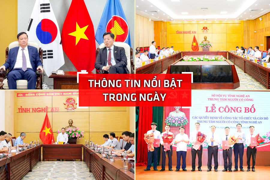 Nghệ An: Thông tin nổi bật ngày 15/10