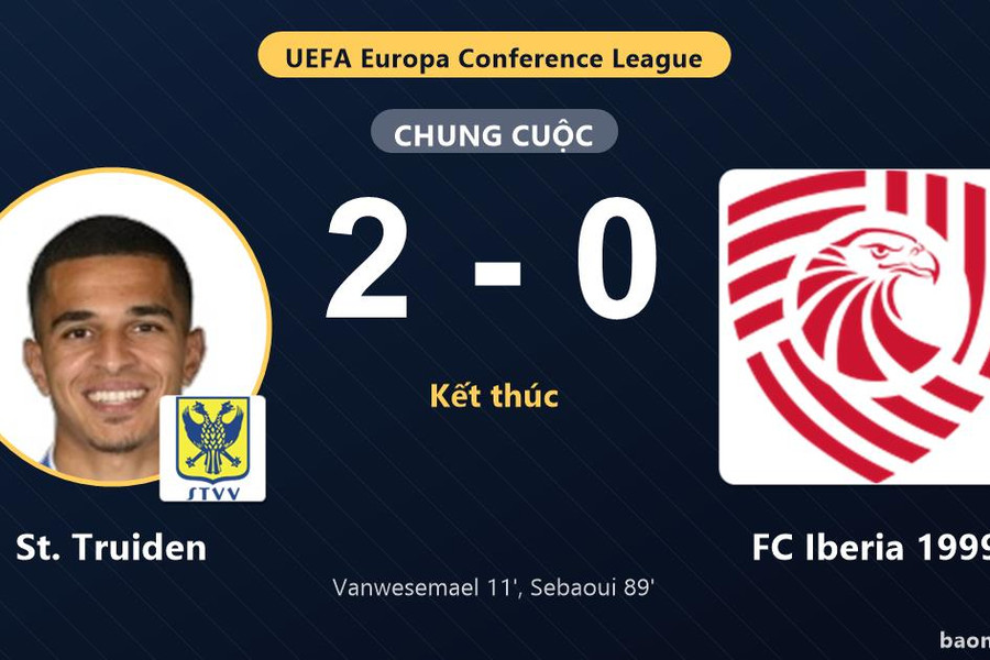 Hạ gục FC Iberia 1999, St. Truiden khởi đầu suôn sẻ tại Conference League