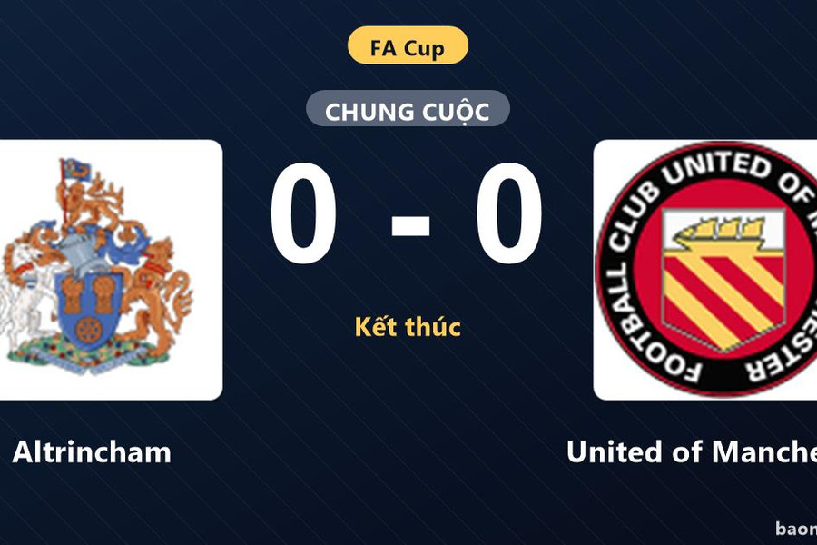 Bất phân thắng bại tại Moss Lane, Altrincham và United of Manchester hòa không bàn thắng