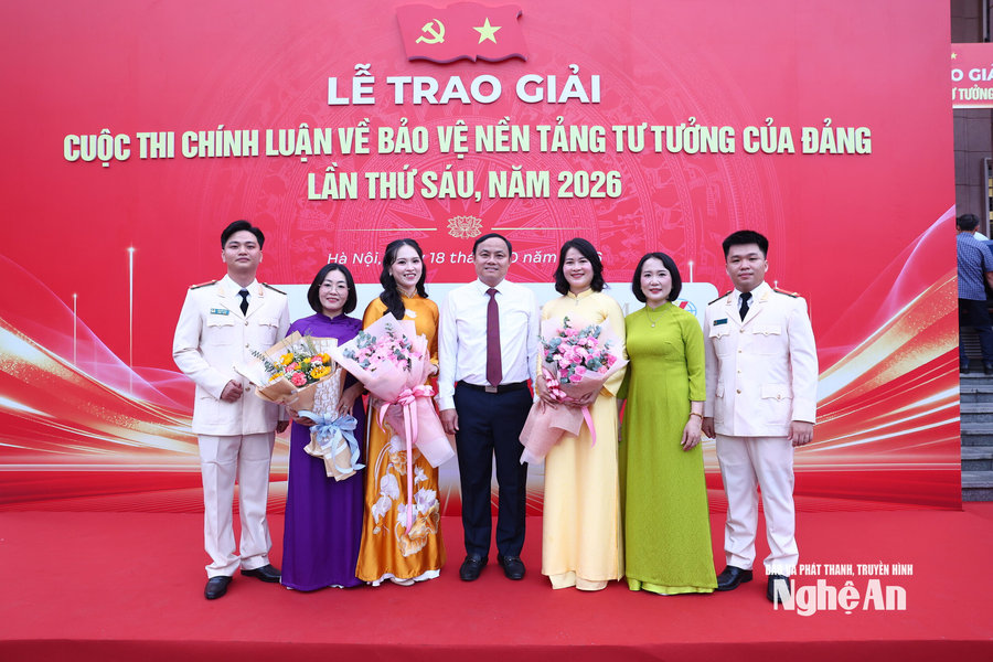 Nghệ An có 4 tác phẩm đoạt giải Cuộc thi chính luận bảo vệ nền tảng tư tưởng của Đảng lần thứ sáu, năm 2026
