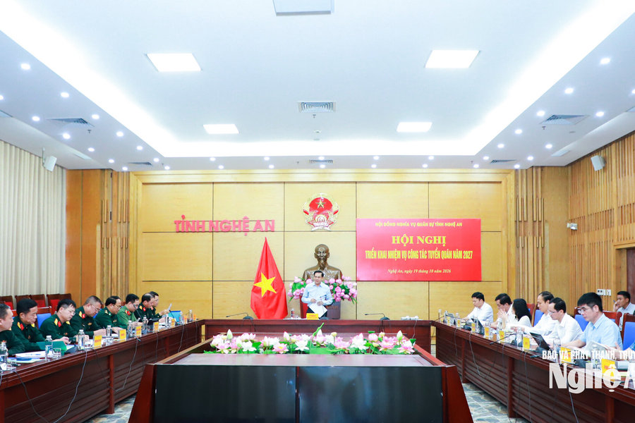 Chủ tịch UBND tỉnh Nghệ An yêu cầu tuyển quân năm 2027: "Tuyển người nào, chắc người đó"