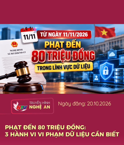 Phạt đến 80 triệu đồng: 3 hành vi vi phạm dữ liệu cần biết
