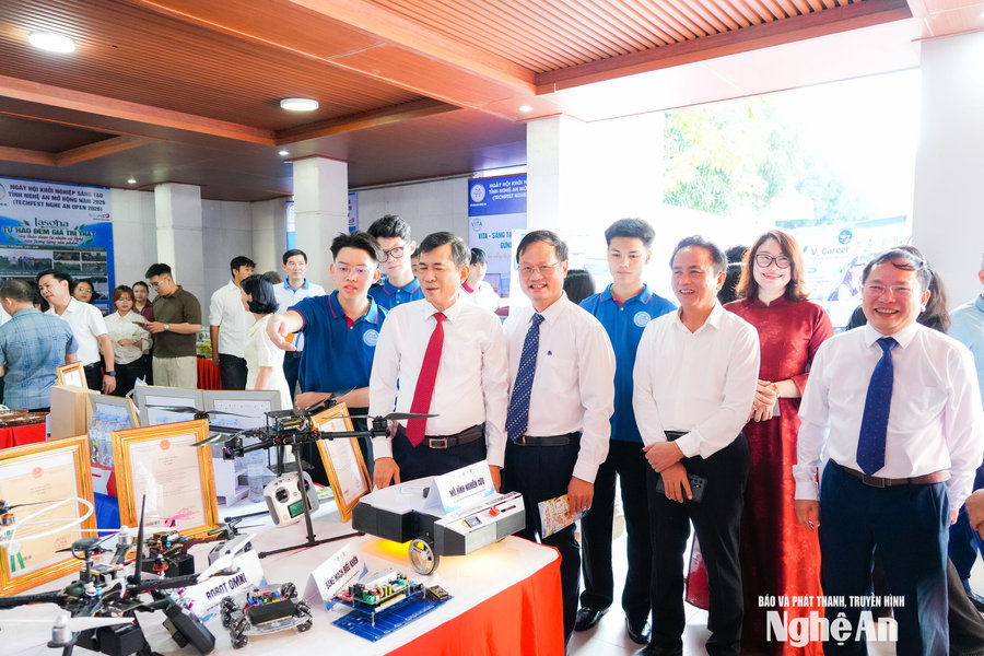 Khai mạc Ngày hội Khởi nghiệp sáng tạo tỉnh Nghệ An mở rộng năm 2026