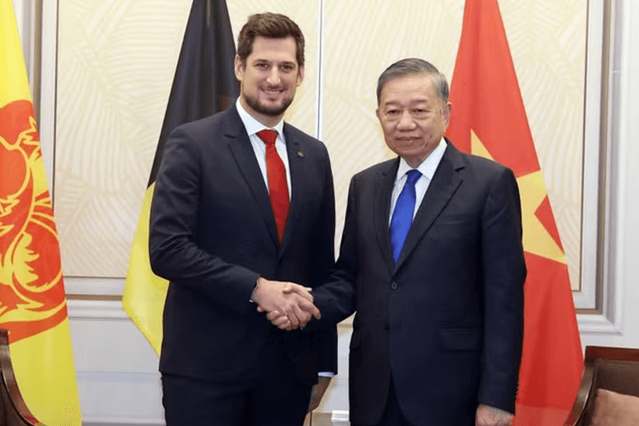 Tổng Bí thư, Chủ tịch nước Tô Lâm tiếp Bộ trưởng - Thủ hiến vùng Wallonie