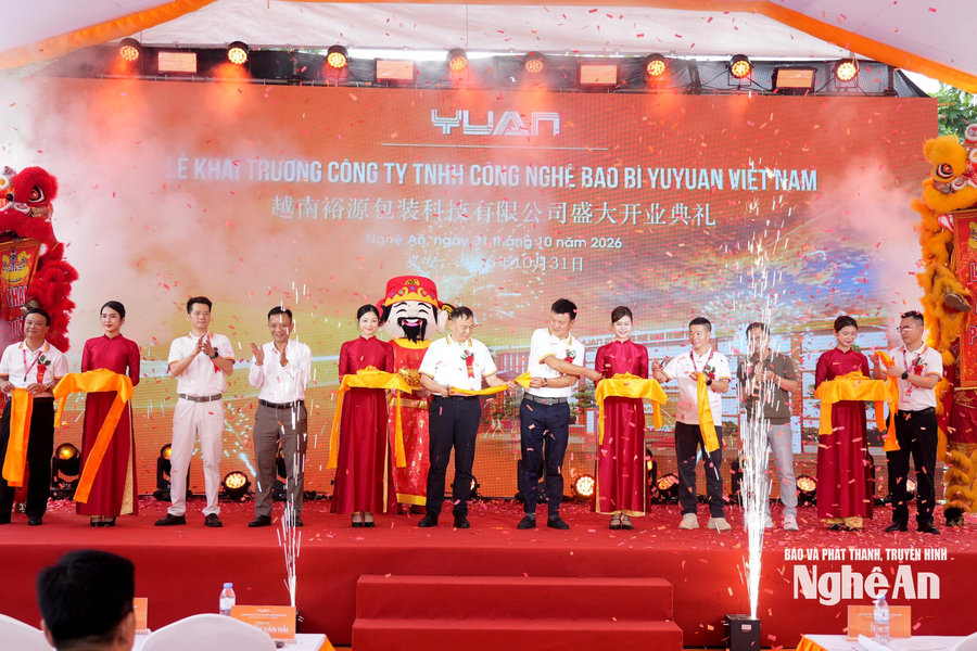 Khai trương Công ty bao bì Yuyuan tại Khu công nghiệp VSIP Nghệ An